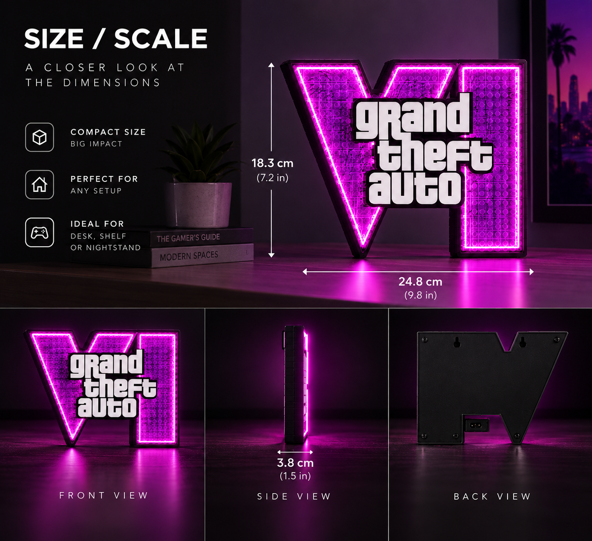 Vice City Glow™ – LED Display Light